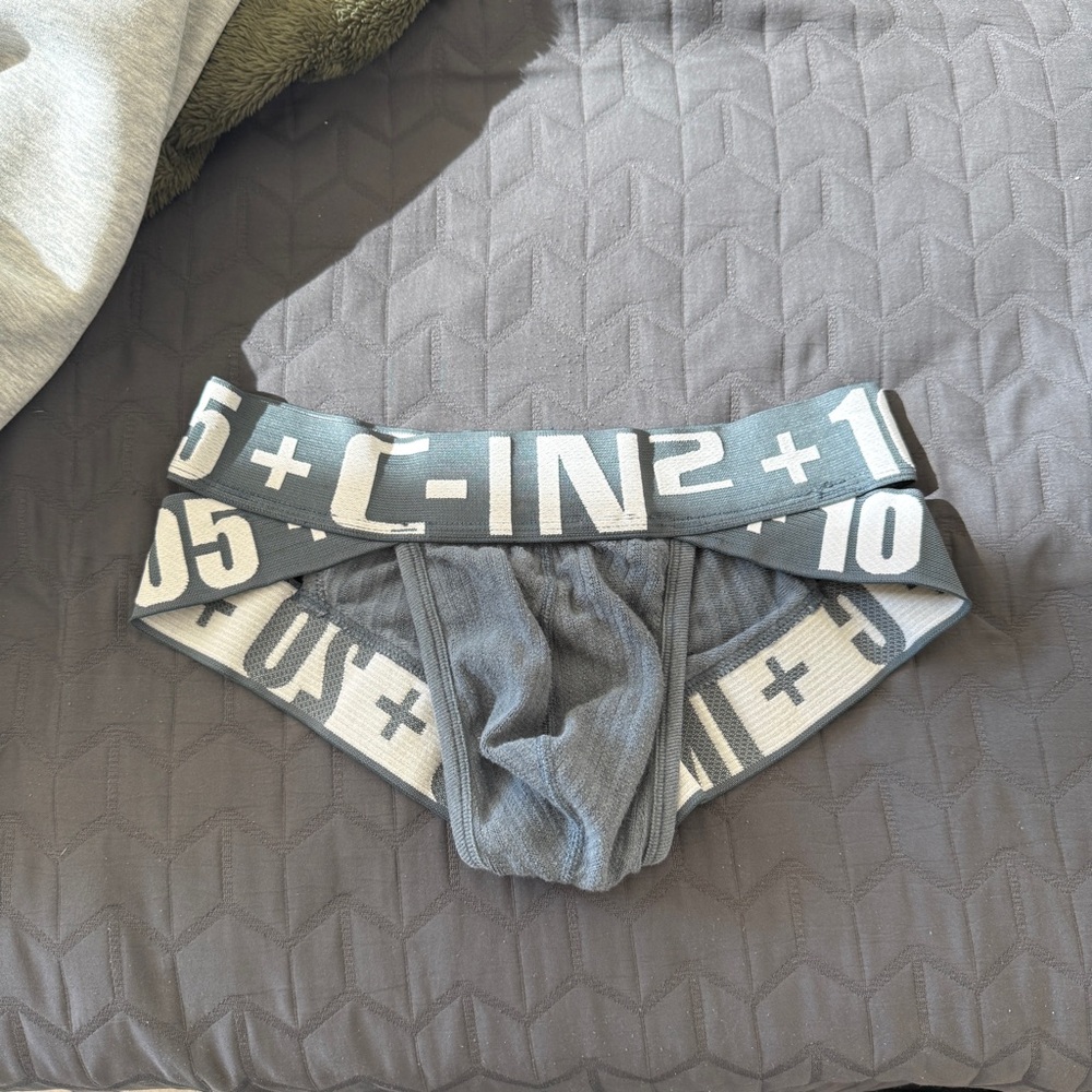 (XS) C-IN2 Jock Brief Bondage Gray / Blue